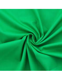 Tissu popeline de coton - Vert herbe