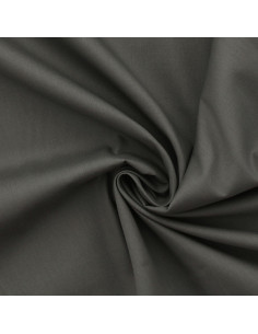 Tissu popeline de coton - Gris foncé