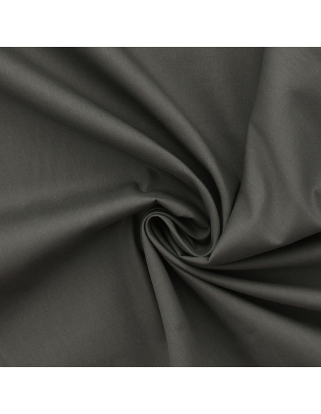Tissu popeline de coton - Gris foncé