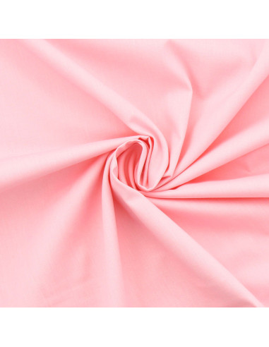 Tissu popeline de coton - Rose