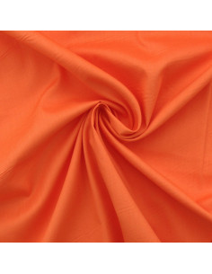 Tissu popeline de coton - Carotte