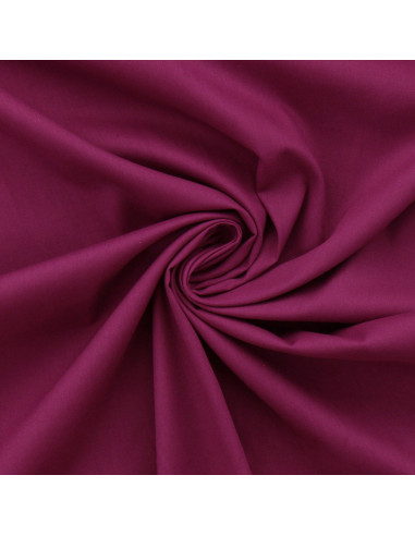 Tissu popeline de coton - Cassis