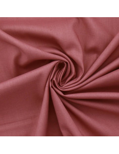 Tissu popeline de coton - Bois de rose