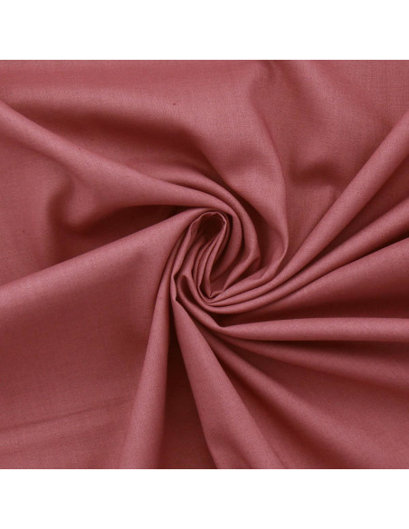 Tissu popeline de coton - Bois de rose