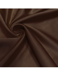 Tissu satin extensible - Marron