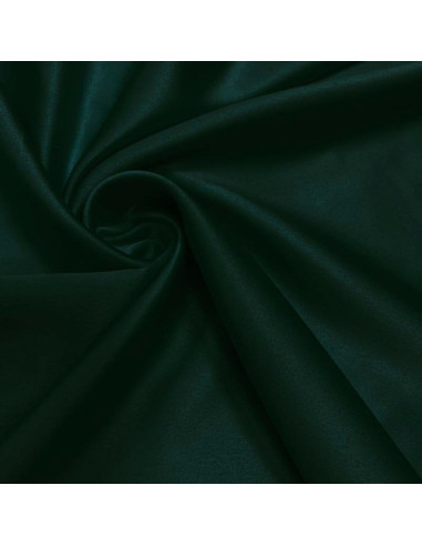 Tissu satin extensible - Vert foncé