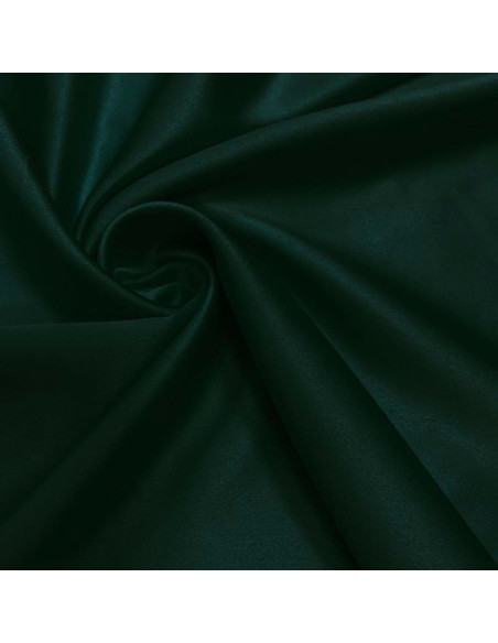 Tissu satin extensible - Vert foncé