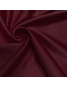 Tissu satin extensible - Lie de vin