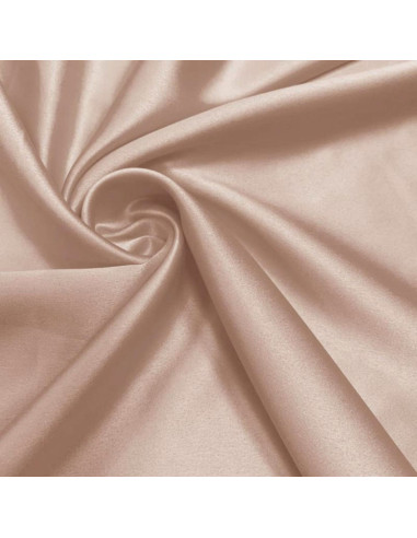 Tissu satin extensible - Sable rose