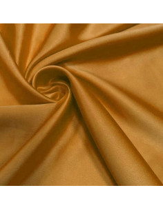 Tissu satin extensible - Ocre
