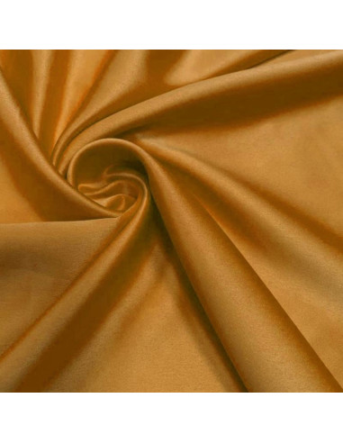 Tissu satin extensible - Ocre