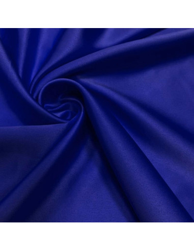 Tissu satin extensible - Bleu électrique