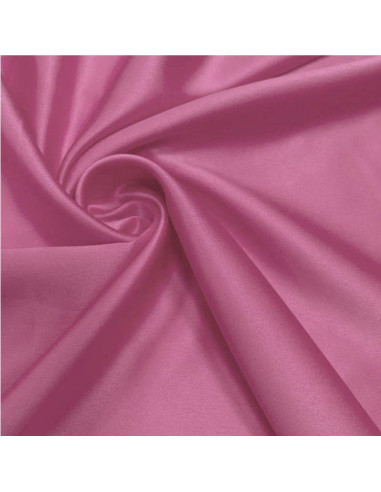 Tissu satin extensible - Rose foncé