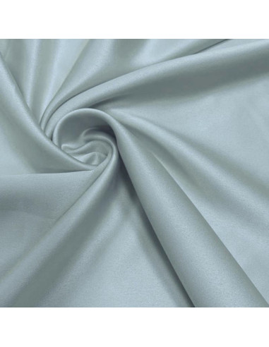Tissu satin extensible - Gris perle