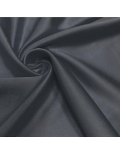 Tissu satin extensible - Anthracite