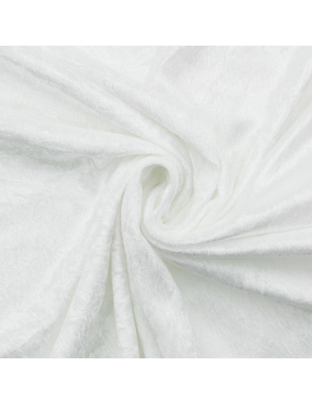 Tissus panne de velours - Blanc