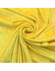 Tissus panne de velours - Jaune