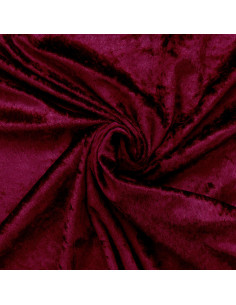Tissus panne de velours - Bordeaux