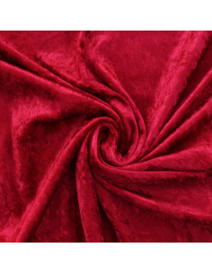 Tissus panne de velours - Rouge