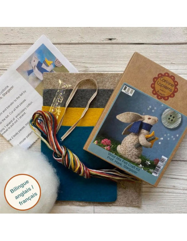 Kit feutrine - Lapin astronome