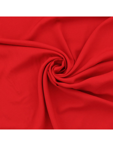 Tissu popeline de viscose - Rouge