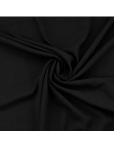 Tissu popeline de viscose - Noir