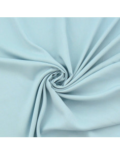 Tissu popeline de viscose - Bleu layette