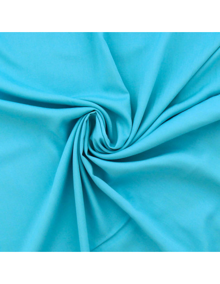 Tissu popeline de viscose - Turquoise