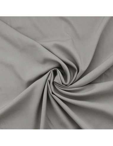 Tissu popeline de viscose - Gris argent