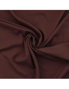 Tissu popeline de viscose - Marron