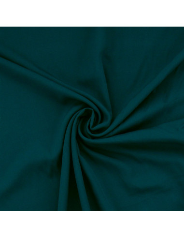 Tissu popeline de viscose - Bleu pétrole foncé