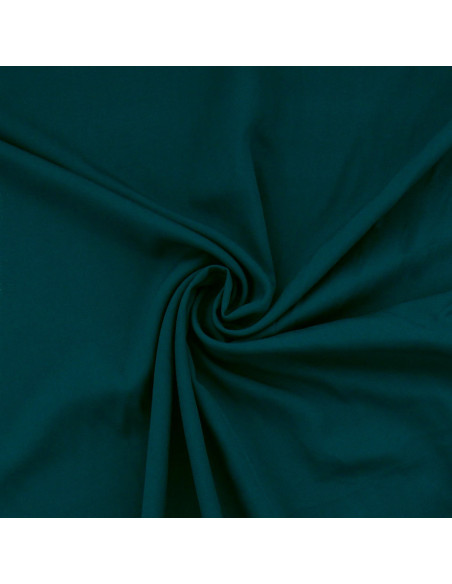 Tissu popeline de viscose - Bleu pétrole foncé