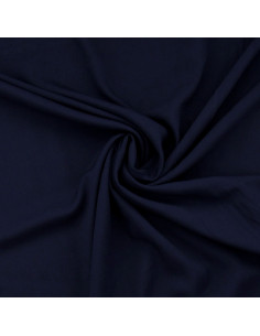 Tissu popeline de viscose - Bleu marine
