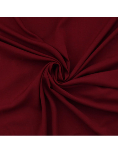 Tissu popeline de viscose - Bordeaux