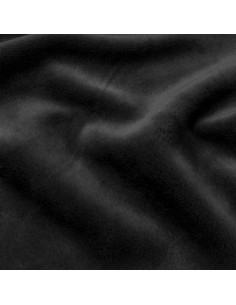 Tissu minky lisse - Noir