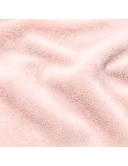 Tissu minky lisse - Rose