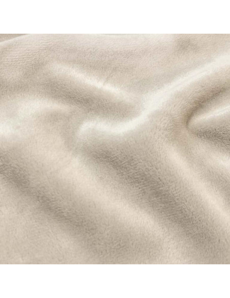 Tissu minky lisse - Taupe