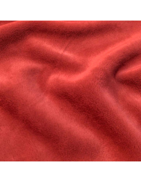 Tissu minky lisse - Cardinal