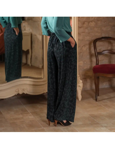 Tissu viscose Craie Dark - Églantine & Zoé