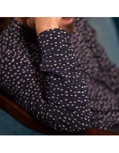 Tissu viscose Dam Bleu Indigo - Églantine & Zoé 2