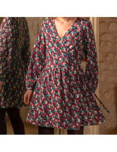 Tissu viscose Edel Rouge Brique - Églantine & Zoé