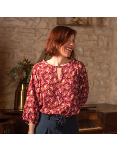 Tissu viscose Edel Terracotta - Églantine & Zoé