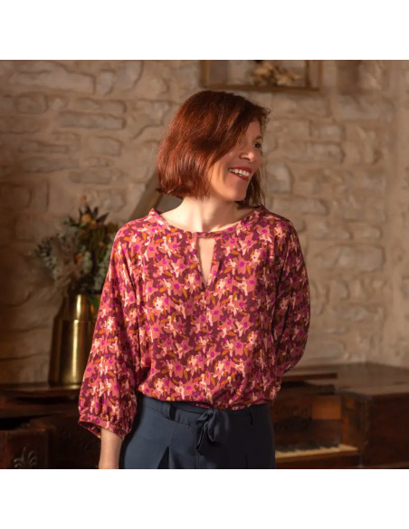 Tissu viscose Edel Terracotta - Églantine & Zoé