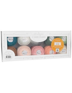 Coffret de 10 pelotes de coton perlé Scheepjes Candy Floss N°10 - Studio Manya