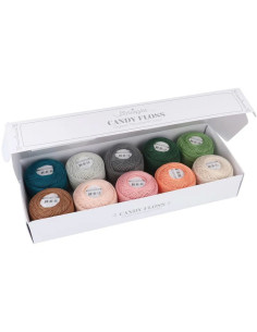Coffret de 10 pelotes de coton perlé Scheepjes Candy Floss N°10 - Studio Manya 2