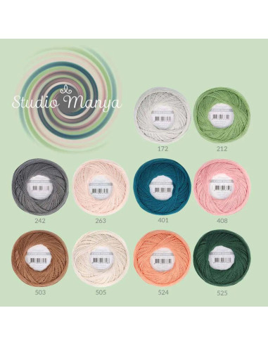 Coffret de 10 pelotes de coton perlé Scheepjes Candy Floss N°10 - Studio Manya