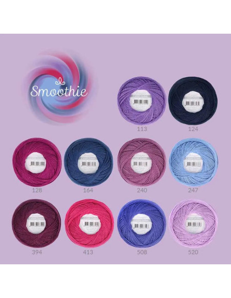 Coffret de 10 pelotes de coton perlé Scheepjes Candy Floss N°10 - Smoothie
