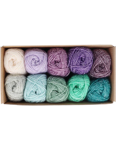 Coffret de 10 pelotes Scheejes Stone Washed Colour Pack - Chakras