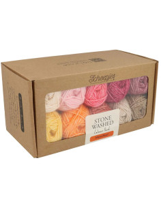 Coffret de 10 pelotes Scheejes Stone Washed Colour Pack - Manifest 2
