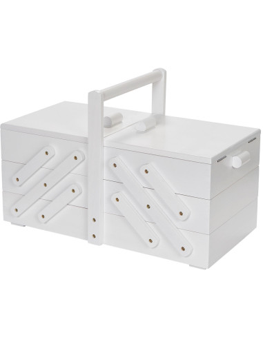 Travailleuse couture en bois Blanc L